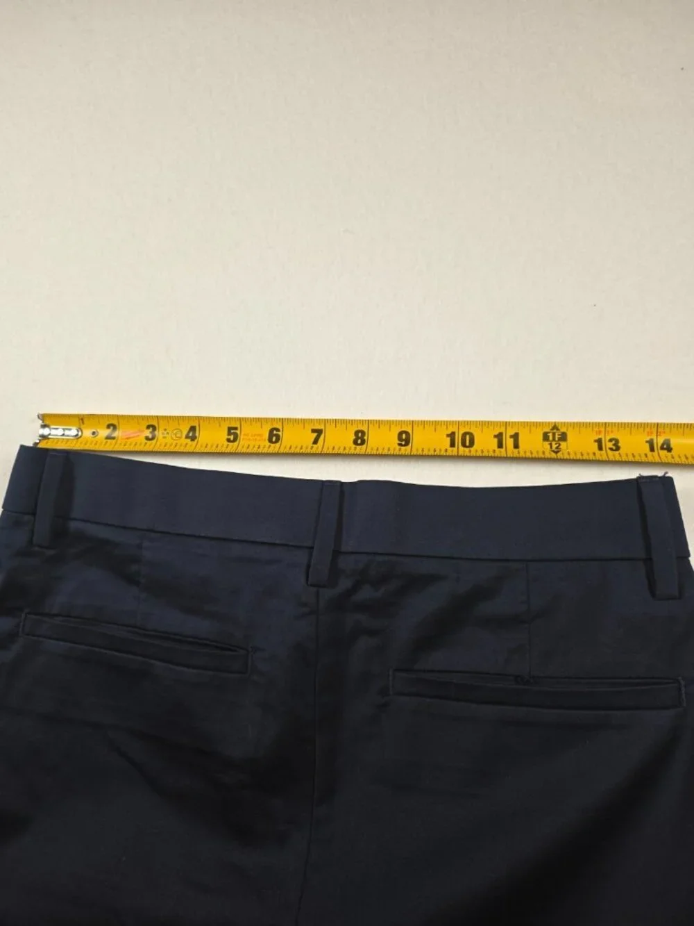 Banana Republic Chino Pants Womens 28x28 Navy Slim Fit Flat Front Slash Pocket